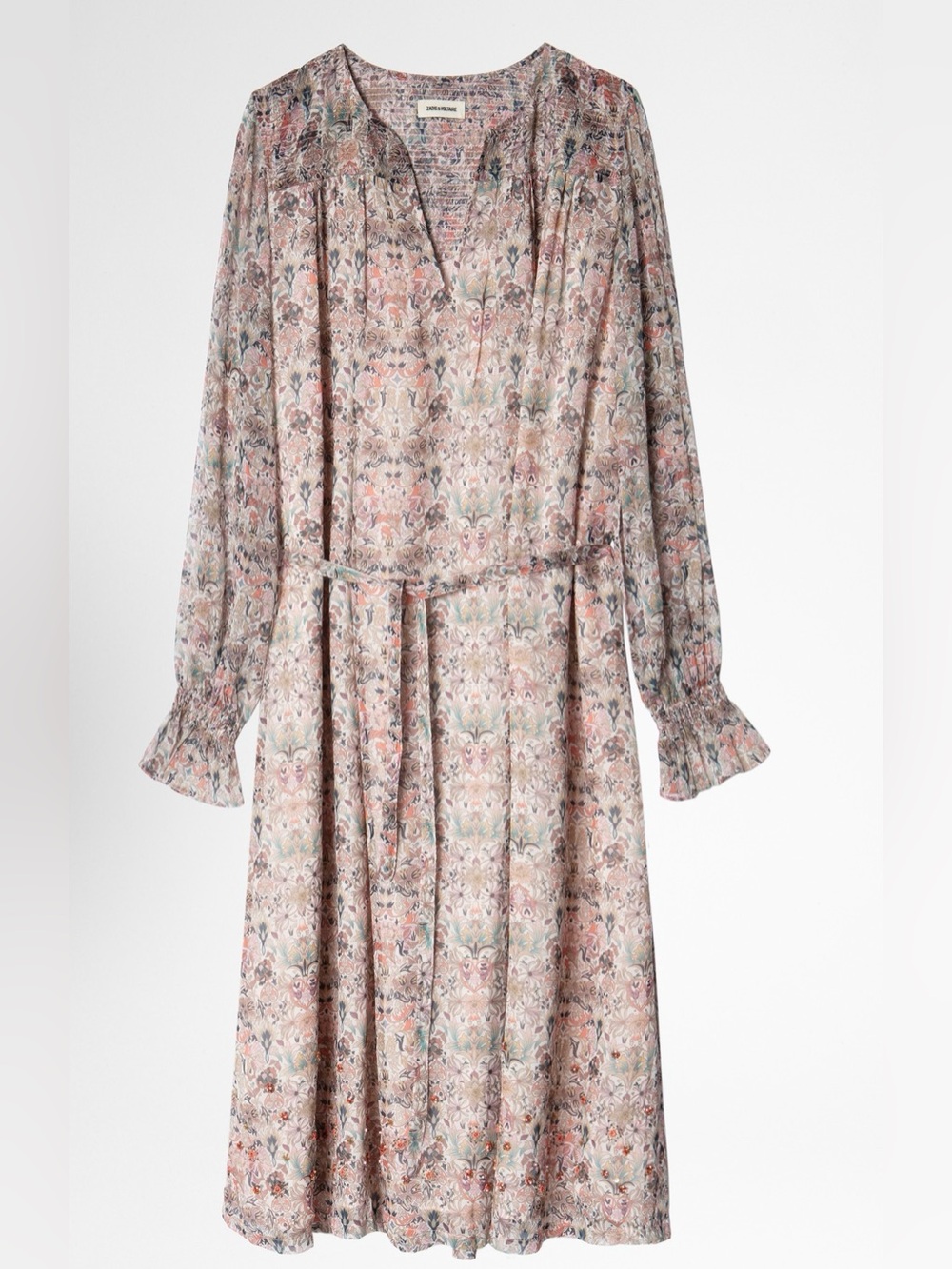 🌸ZADIG & VOLTAIRE Raya Mousseline Mini Kaleido Dress NWT🌸
